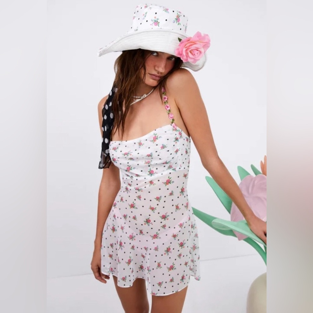 For Love And Lemons Gabrielle Mini Dress/Slip